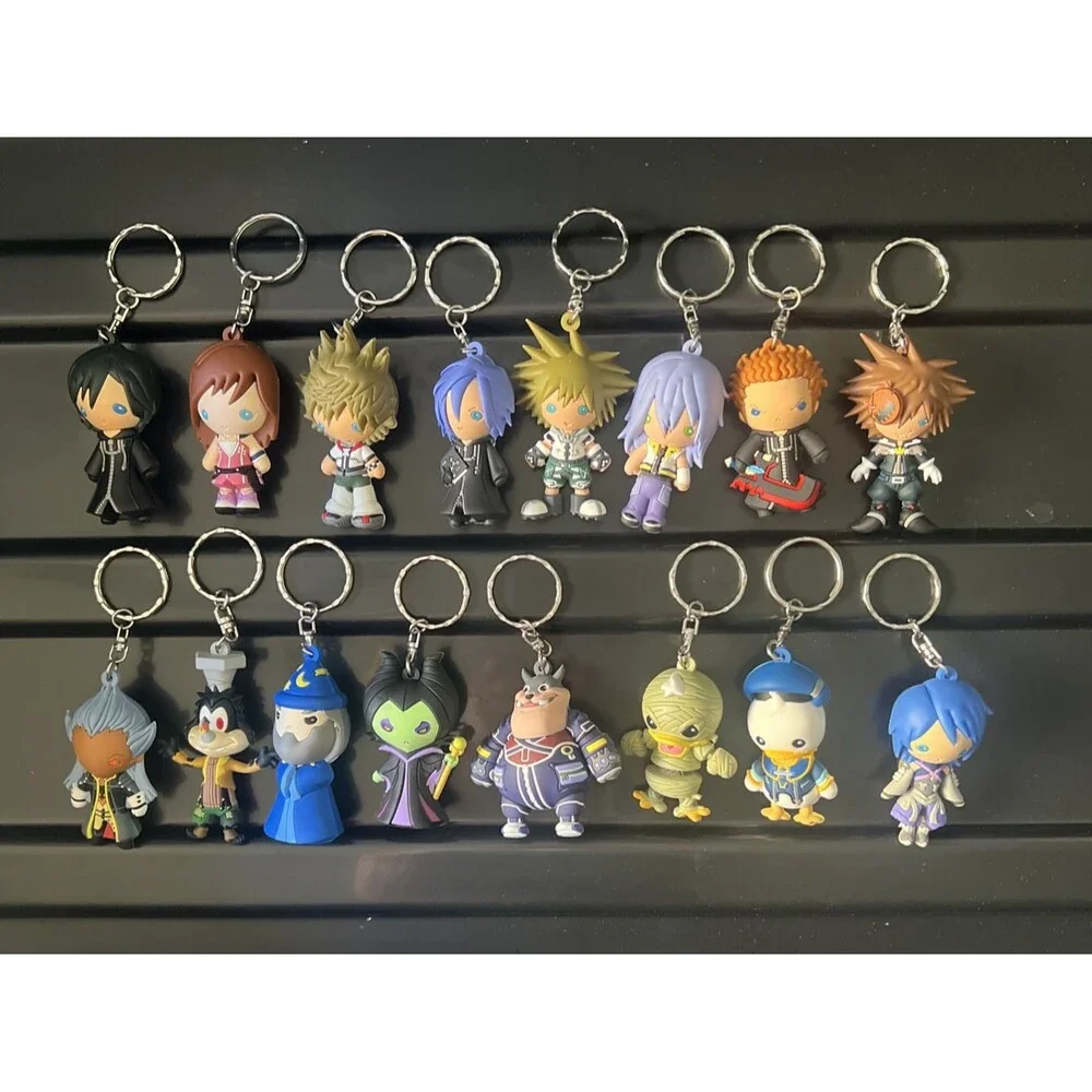 Figural Disney KINGDOM HEARTS II Mystery Blind Bag Keyring (Lot of 16) NWOT